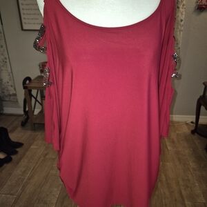 PerSeption Concept Pink Sleeveless Oversized Blouse